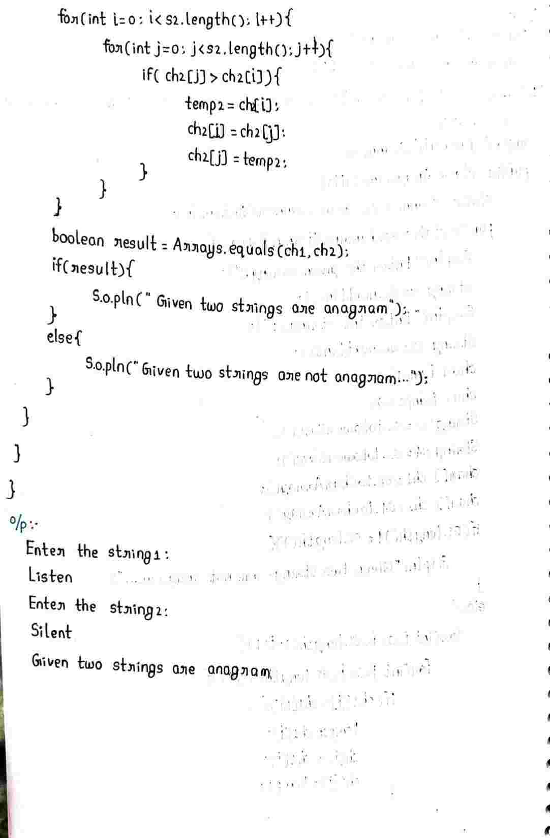 String in JAVA