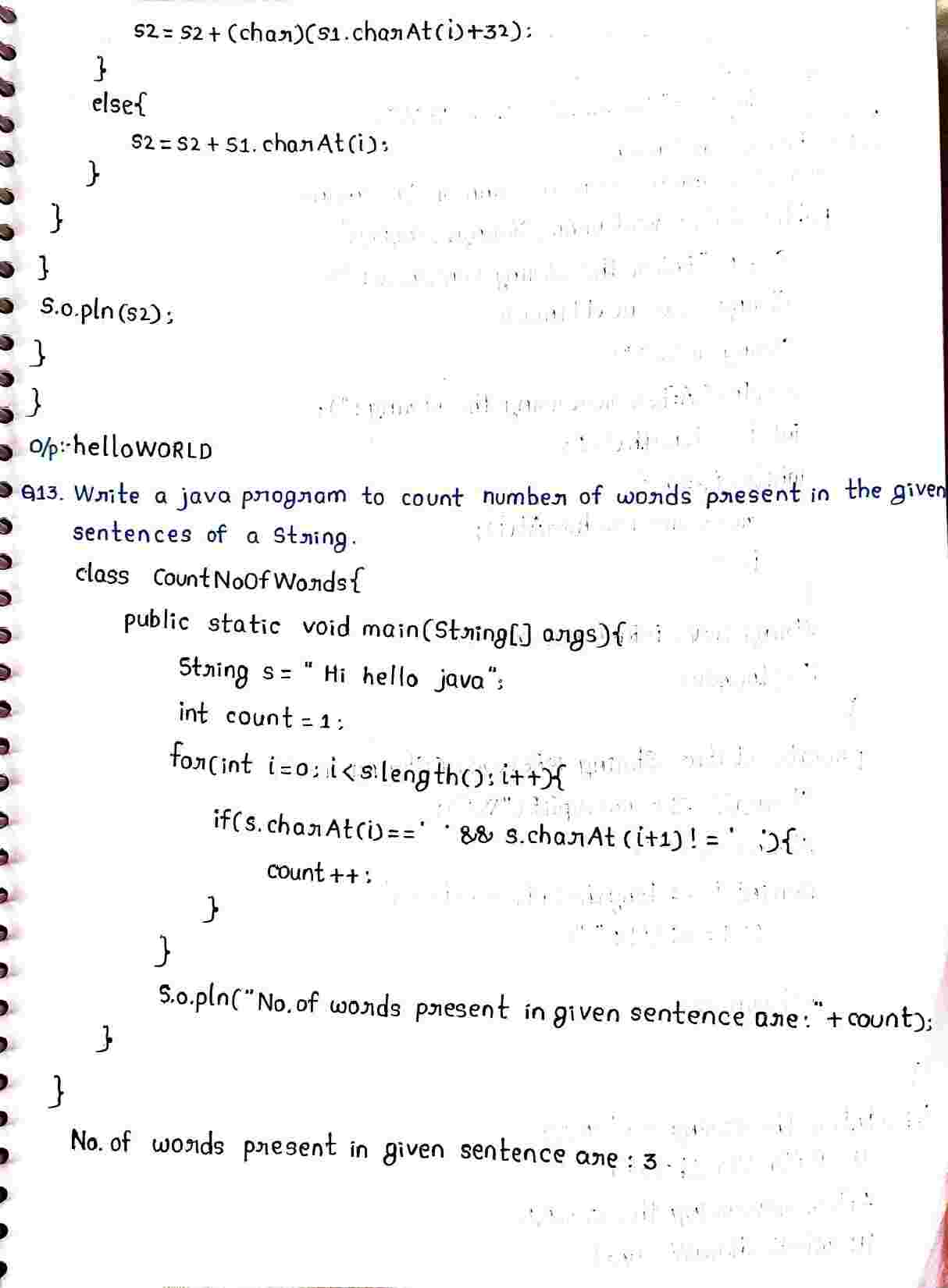 String in JAVA