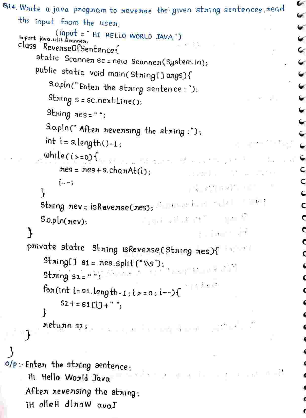 String in JAVA