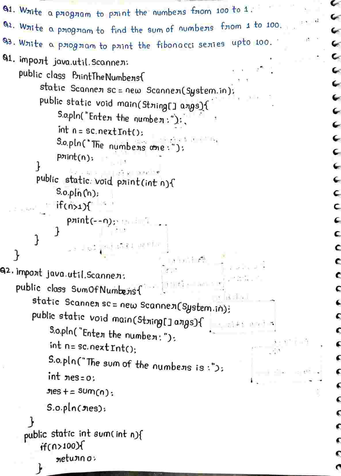 Exceptions in JAVA