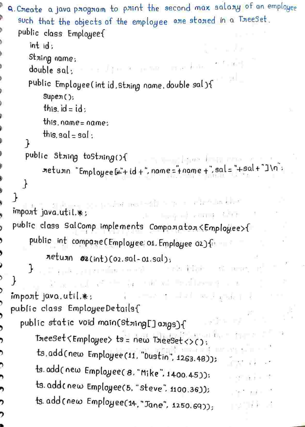 Collection frame in JAVA