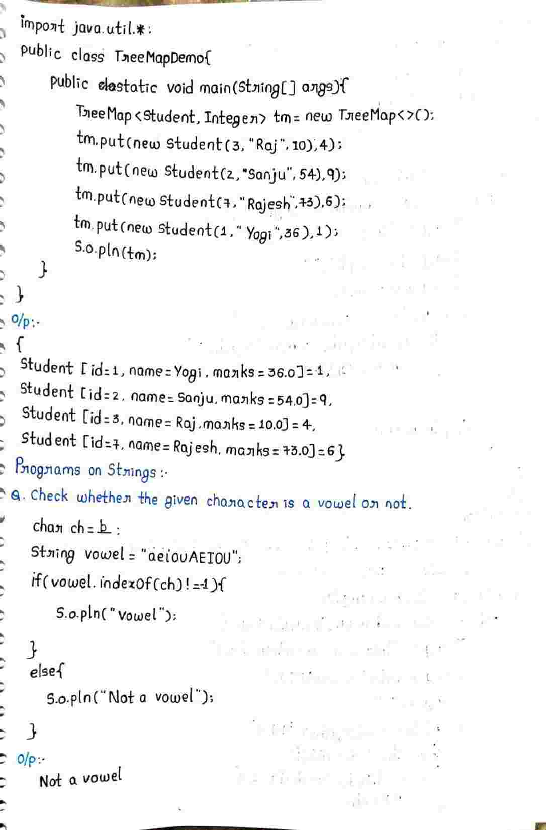 Collection frame in JAVA