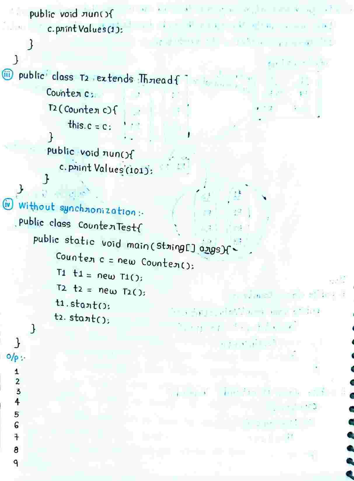 Multi Threading in JAVA