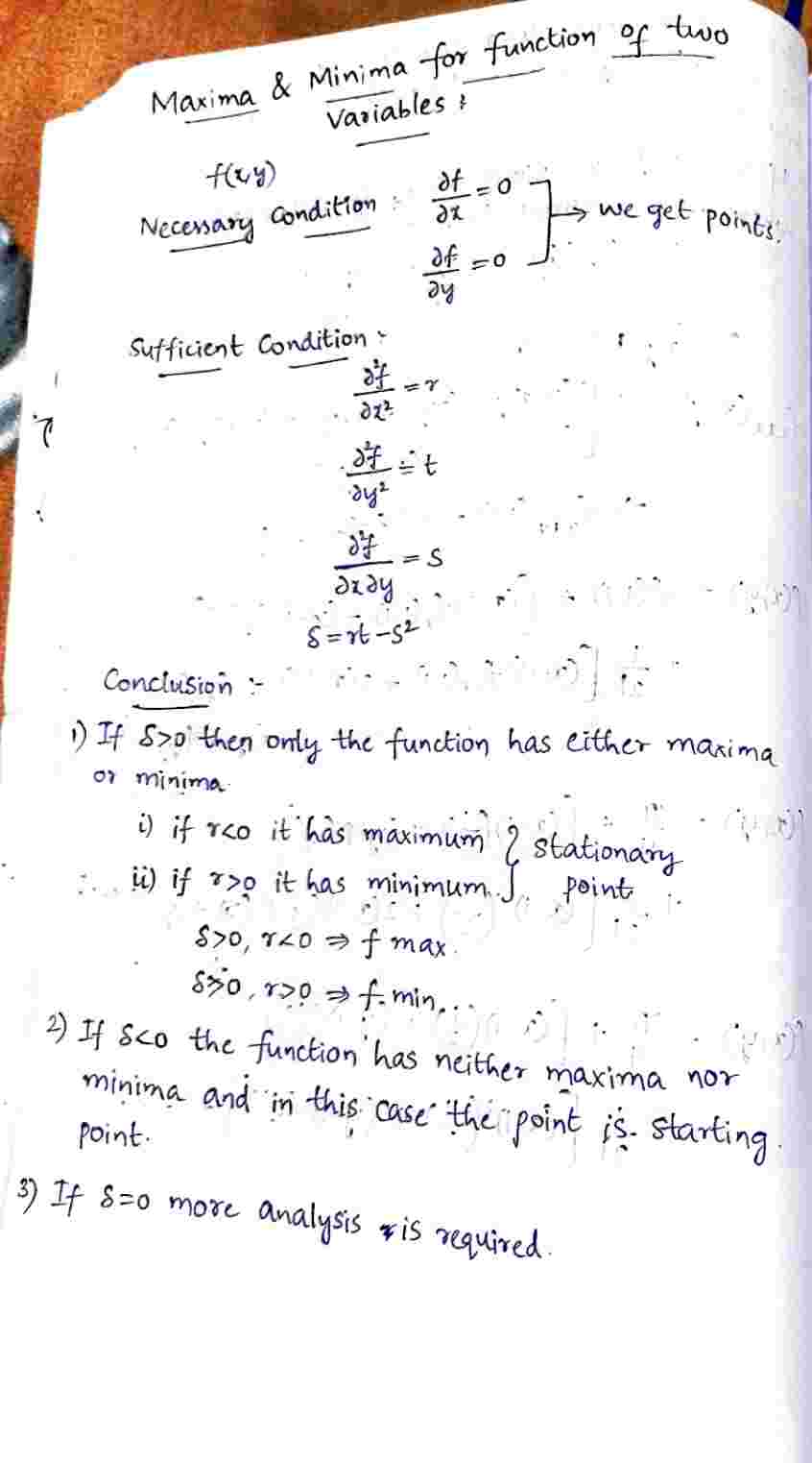 Maxima_and_Minima_for_the_Function_of_Two_Variables