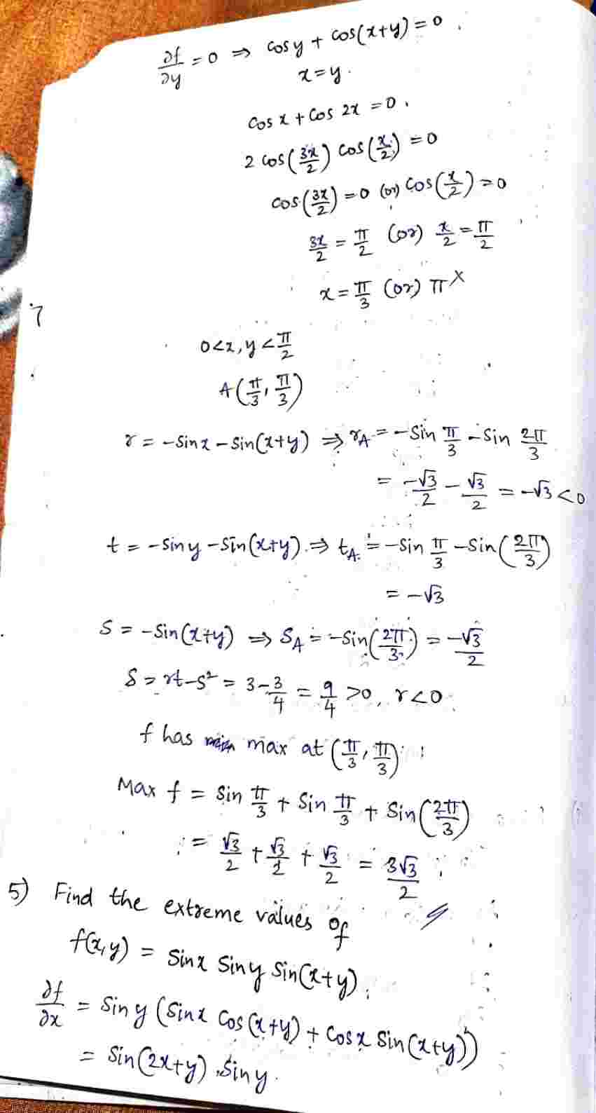 Maxima_and_Minima_for_the_Function_of_Two_Variables