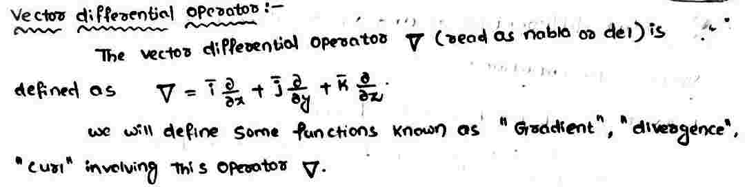 Vector Differentiation