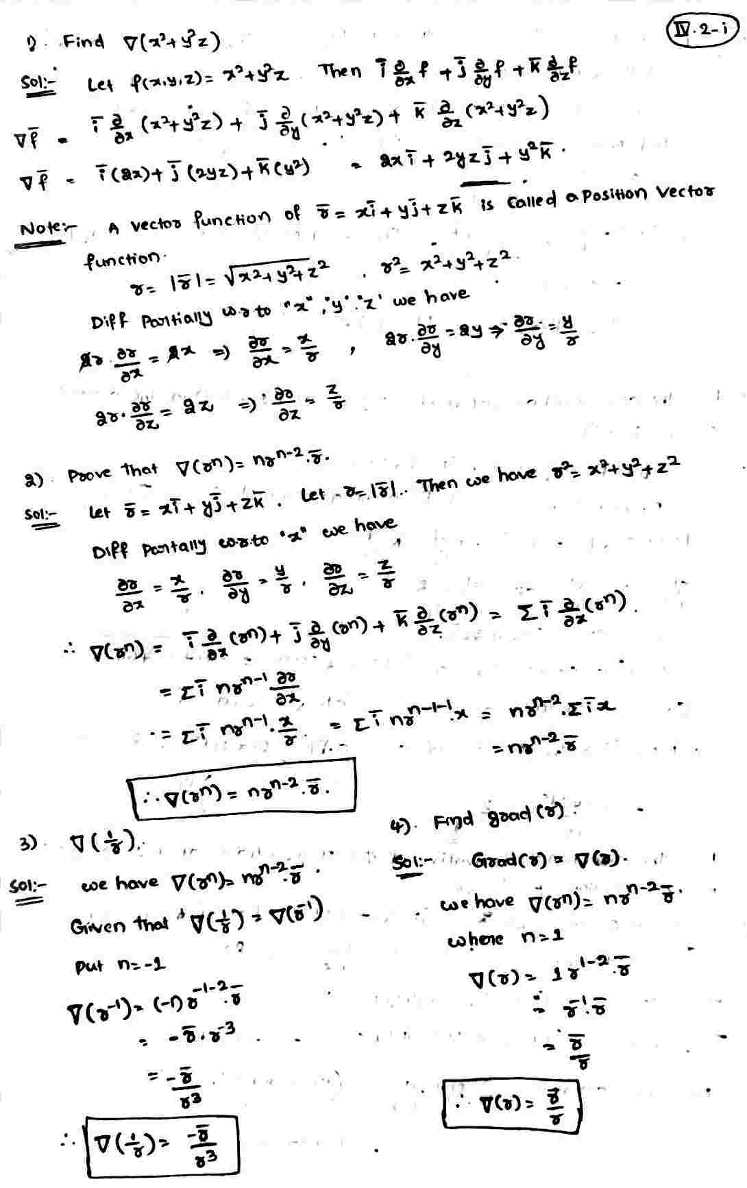 Vector Differentiation