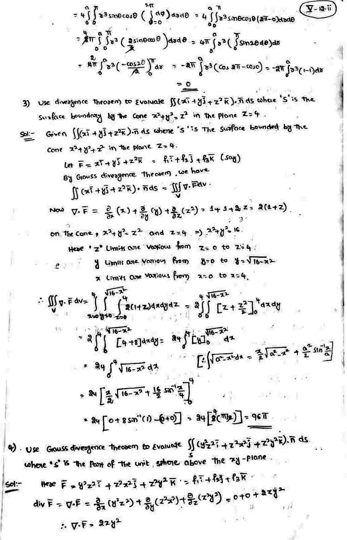 Applications Of Gauss Divergence Theorem