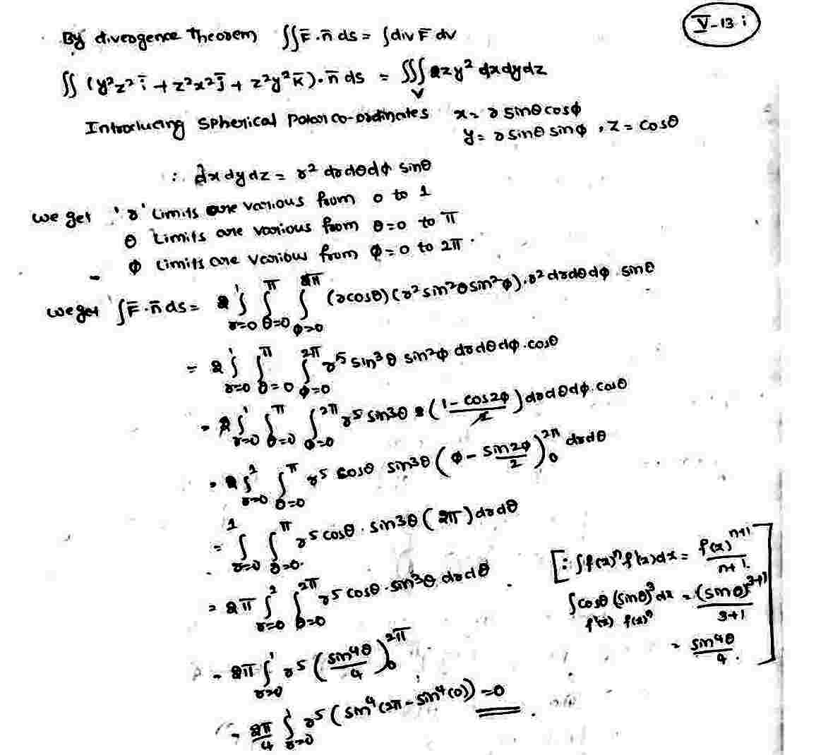 Applications Of Gauss Divergence Theorem