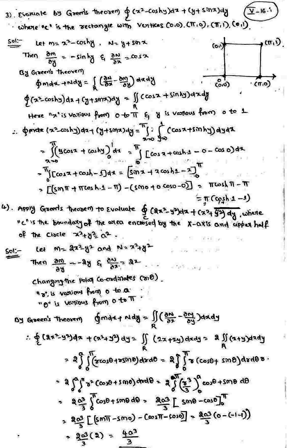 Applications Of Green's Theorem